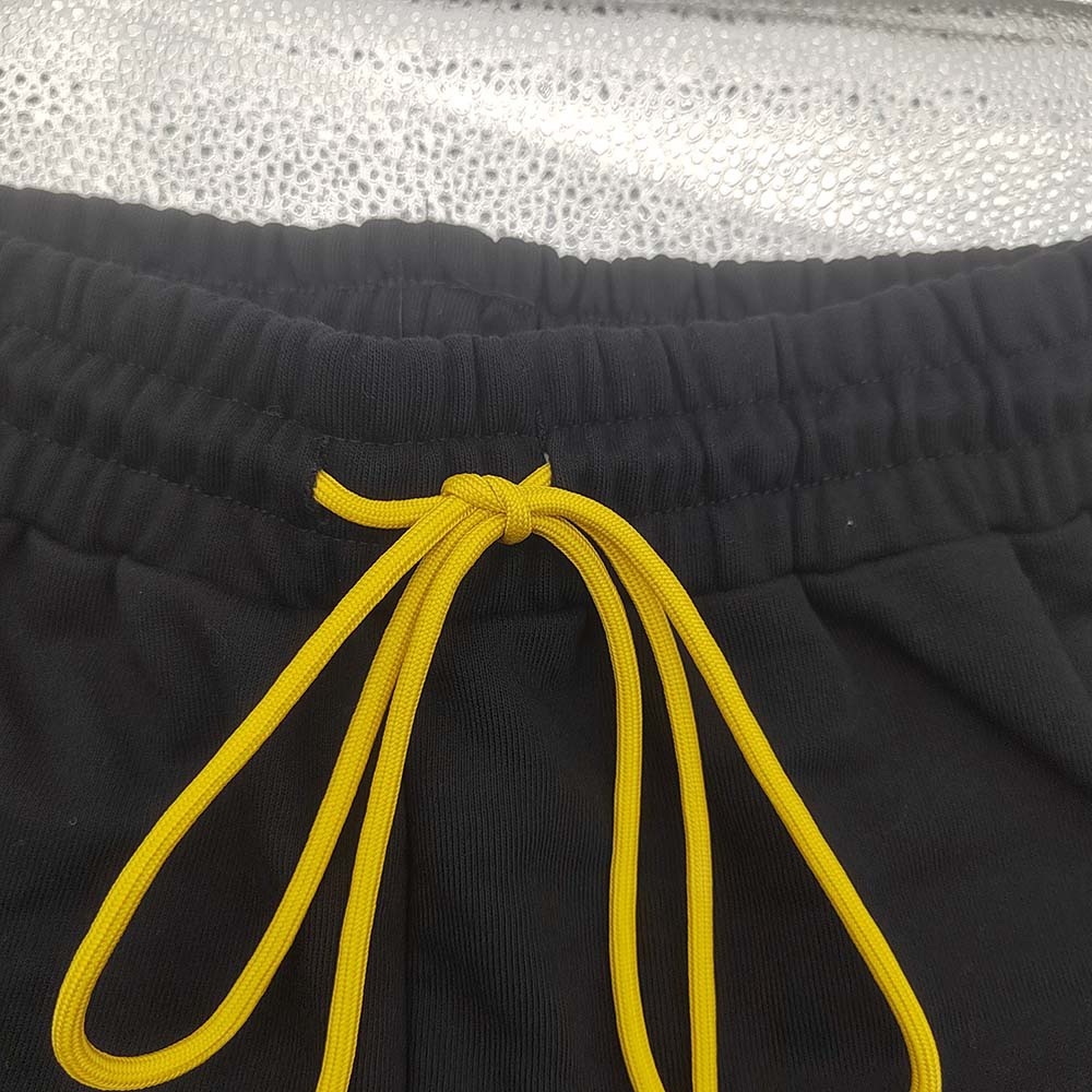Rhude x Lamborghini Logo Emboiered Black Shorts - Picture 3 of 10